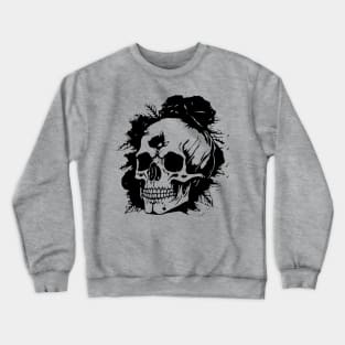 halloween skull and roses Crewneck Sweatshirt